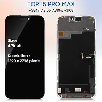 iPhone 15 Pro Max 15 Plus 15 Pro 15用 GENUINE💯Apple iPhone 15/15 PLUS/15 PRO/15 PRO MAX LCD